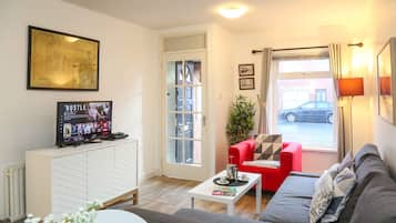 Smart TV, Netflix, DVD player, streaming services