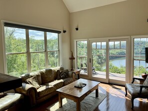 Smart TV, fireplace, DVD player, foosball