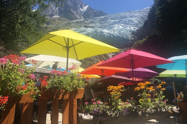 Glacier des Bossons fantastic day out. Restaurant very good value .
