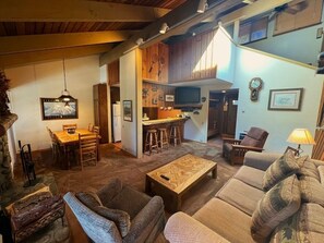 TV, fireplace, DVD player