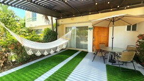 Outdoor dining - 3BR-3BA Home w/Pool, Close to Beach • Vidanta • Aqua Adventures+Parking (Nuevo Vallarta)