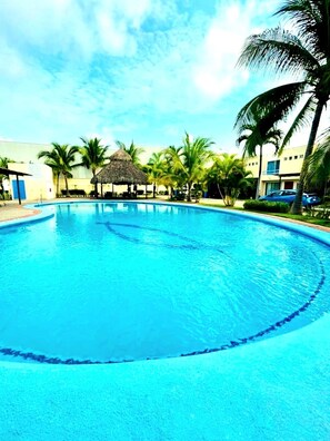 Outdoor pool - 3BR-3BA Home w/Pool, Close to Beach • Vidanta • Aqua Adventures+Parking (Nuevo Vallarta)