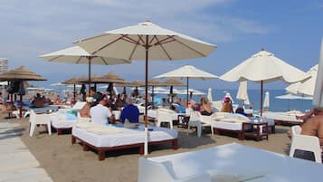 Vlak bij het strand