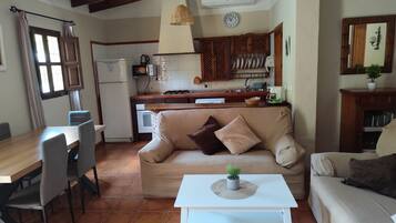 Télévision, cheminée, lecteur de DVD