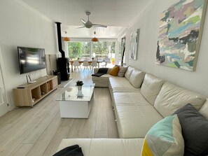 Fireplace, ping pong