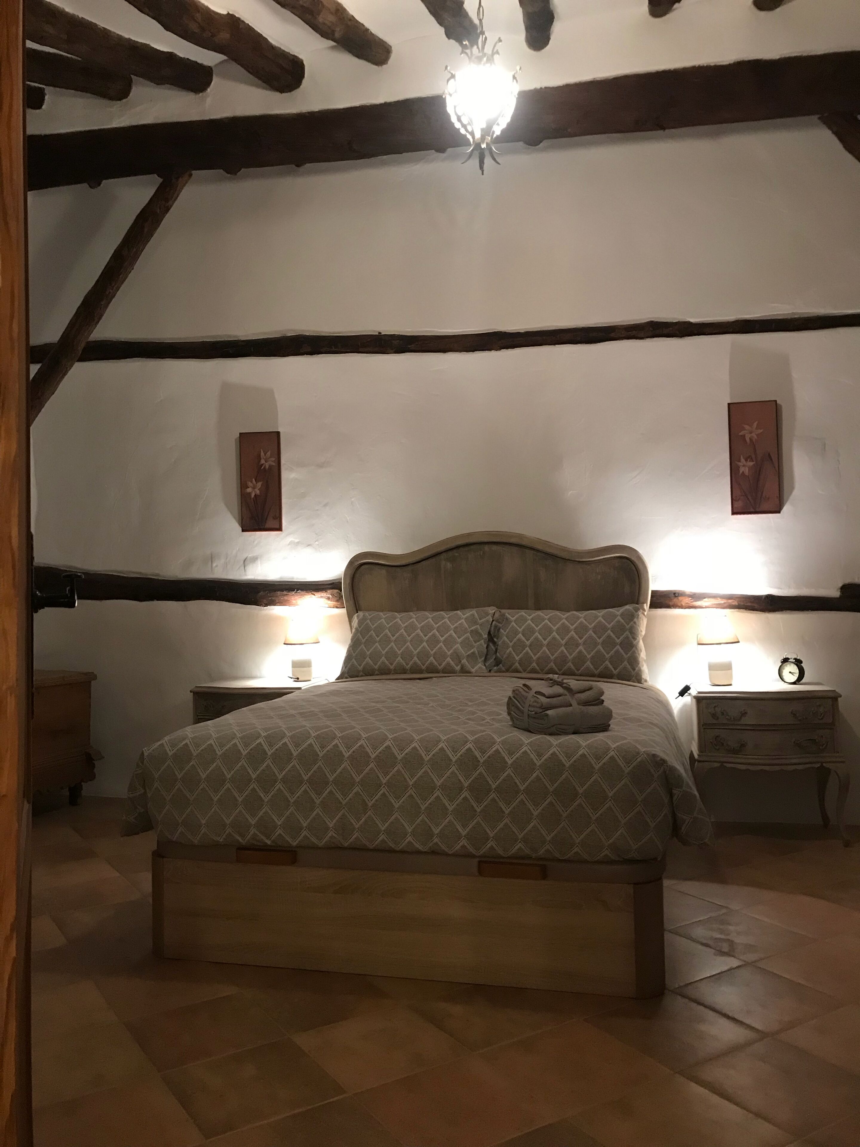2 bedrooms, desk, iron/ironing board, travel cot