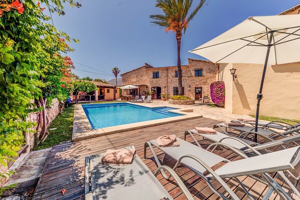 A heated pool