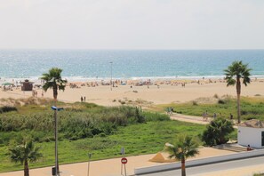 Vlak bij het strand