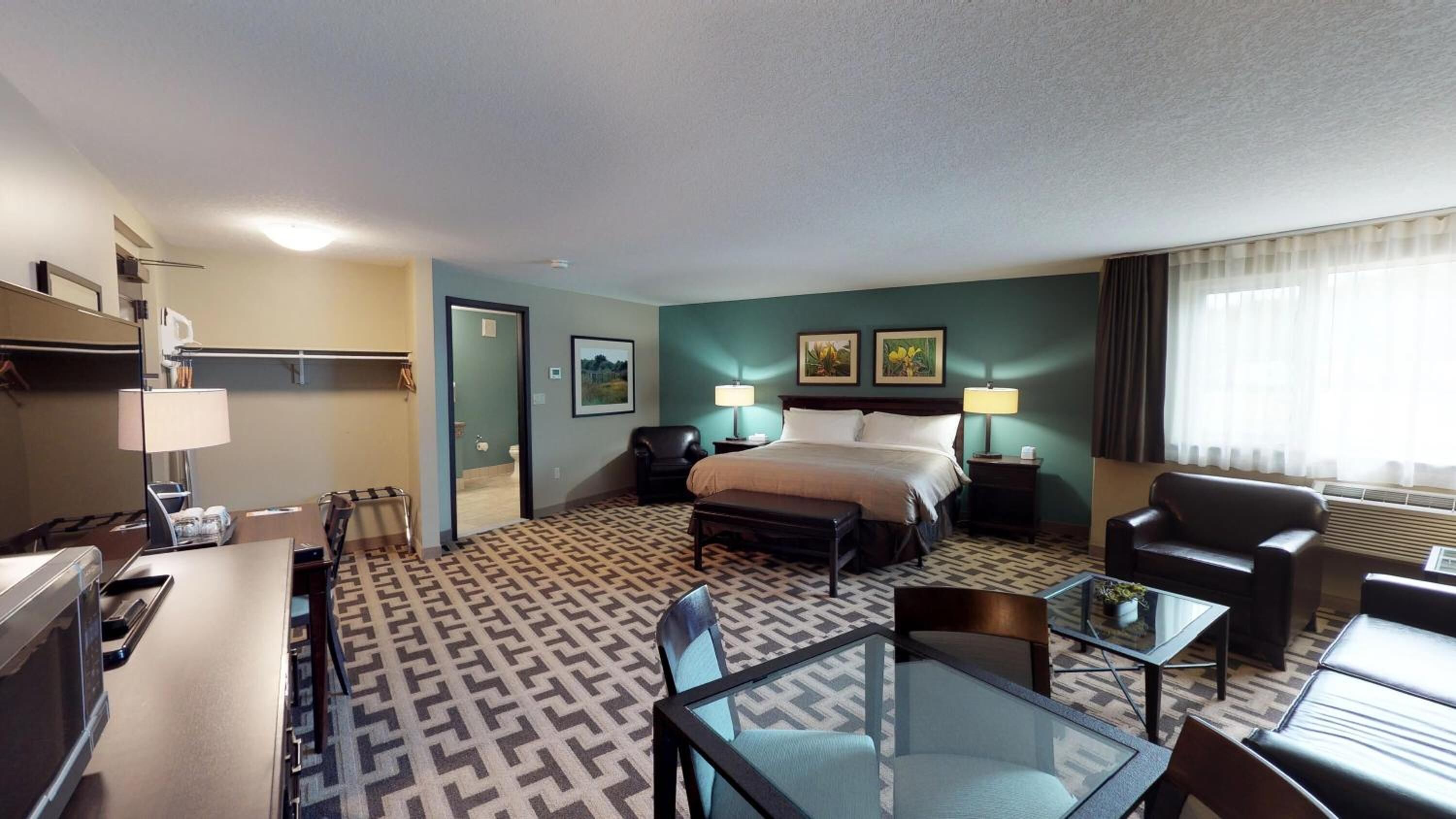 desk, iron/ironing board, free wifi, bed sheets