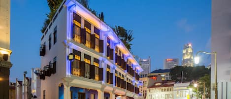 Front of property - evening/night