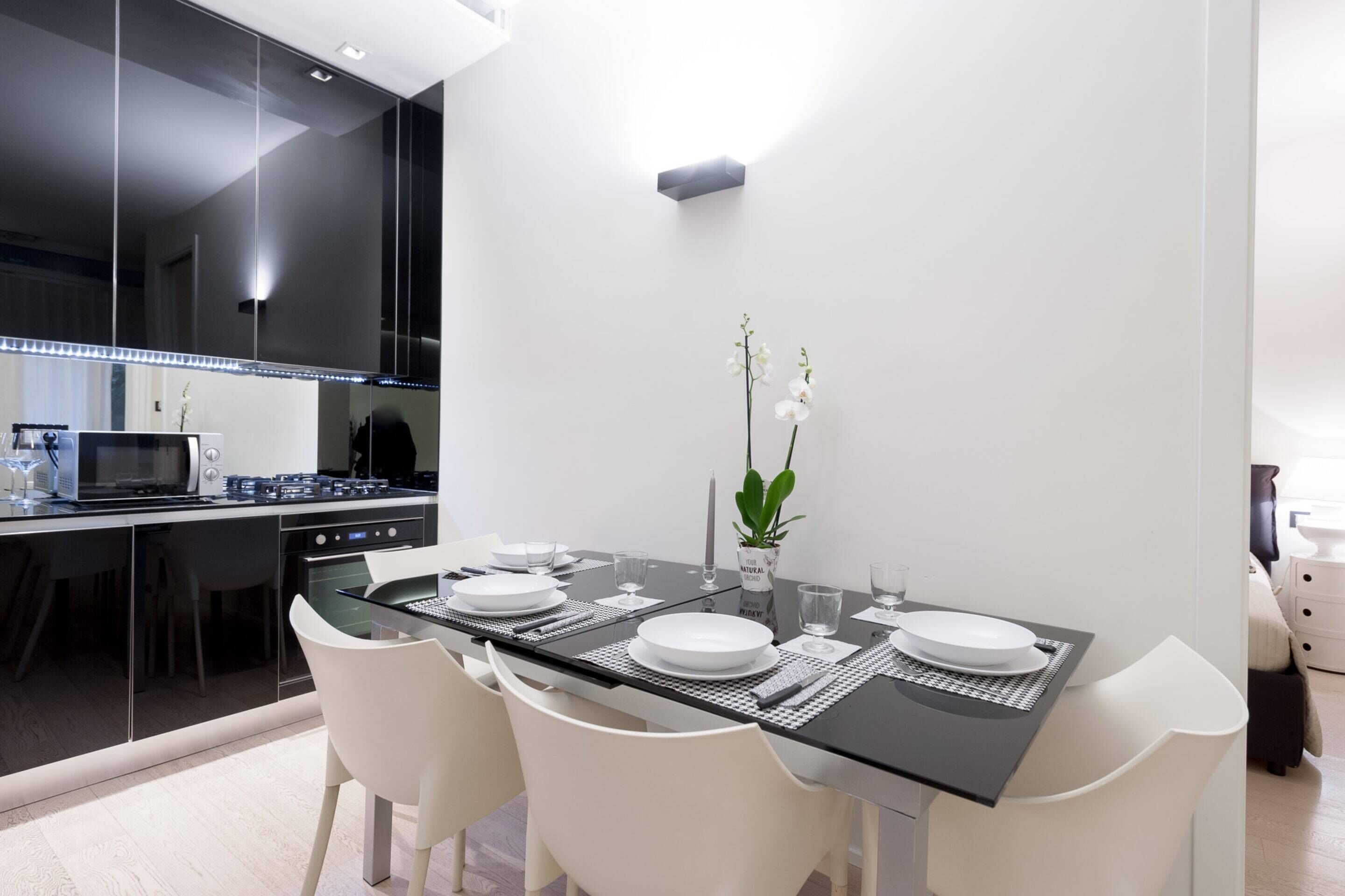 Departamento, 2 habitaciones | Cocina privada | Refrigerador, microondas, horno y parrilla de estufa 
