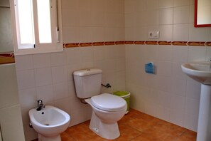 Ducha, secador de pelo y toallas