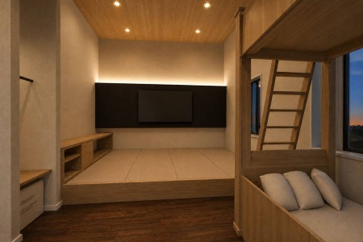 Japanese-style Suite, Multiple Beds, City View | Down duvets, desk, laptop workspace, blackout curtains