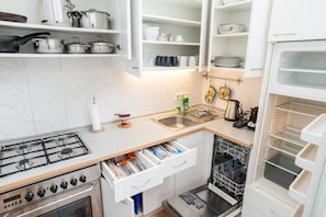 Apartment (Cleaning Fee Included) | Private kitchen | High chair - Chill out Area Reinprechtsdorf by welcome2vienna (Vienna)