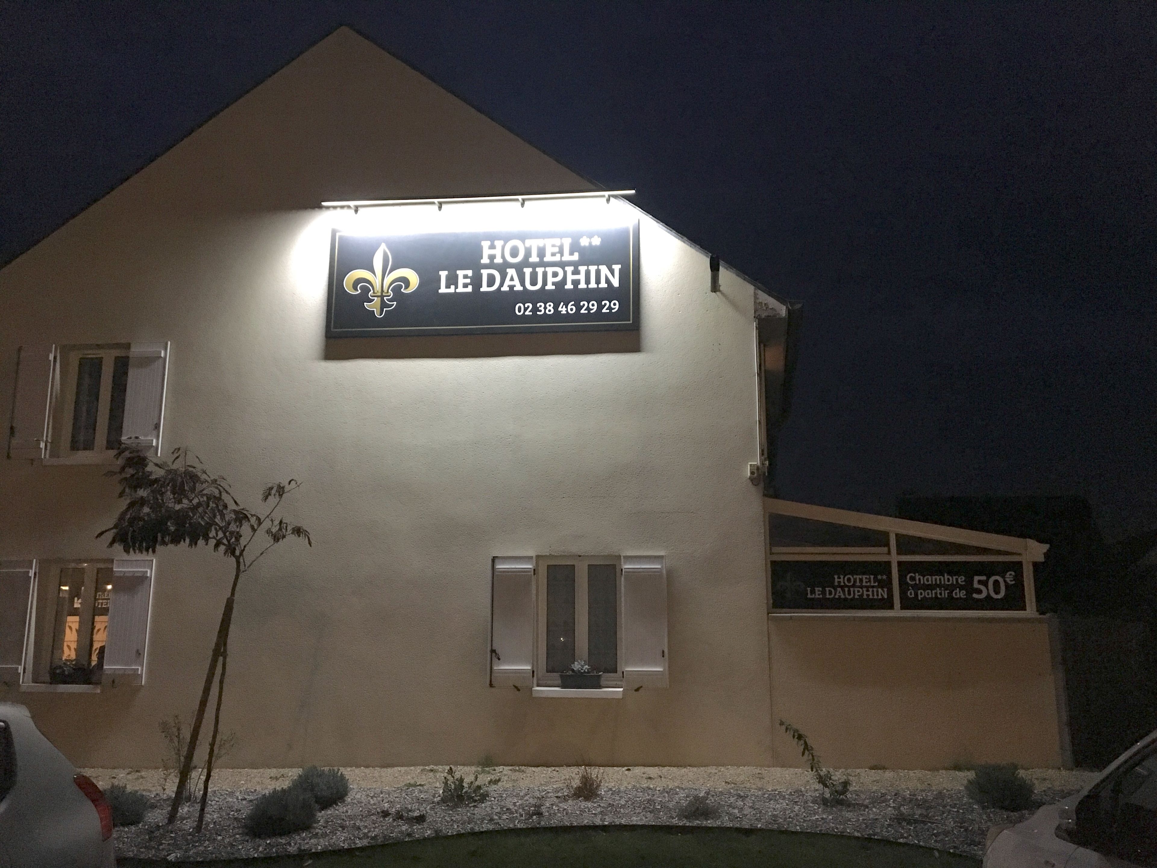 front of property – evening/night