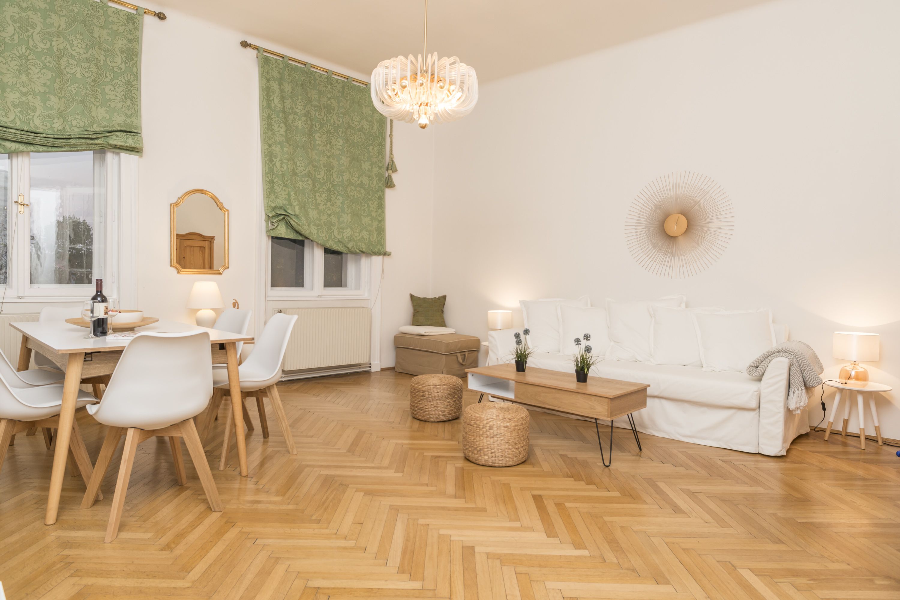Apartment (Cleaning Fee Included) | Living area | Flat-screen TV