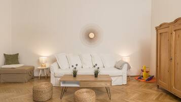 Apartment (Cleaning Fee Included) | Living room | Flat-screen TV