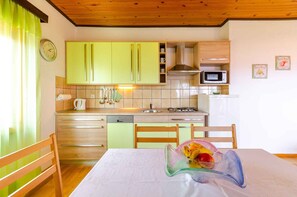 Fridge, microwave, stovetop, dishwasher - Holiday apartment with barbecue, air conditioning and WLAN (Crikvenica)