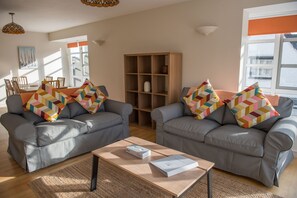 City Apartment, 2 Bedrooms, Non Smoking, City View | Living area | 42-inch flat-screen TV with digital channels, TV - Toothbrush Apartments - Central Ipswich (Ipswich)