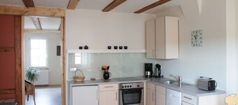 Apartments in 200 year old half-timbered house of Napoleon