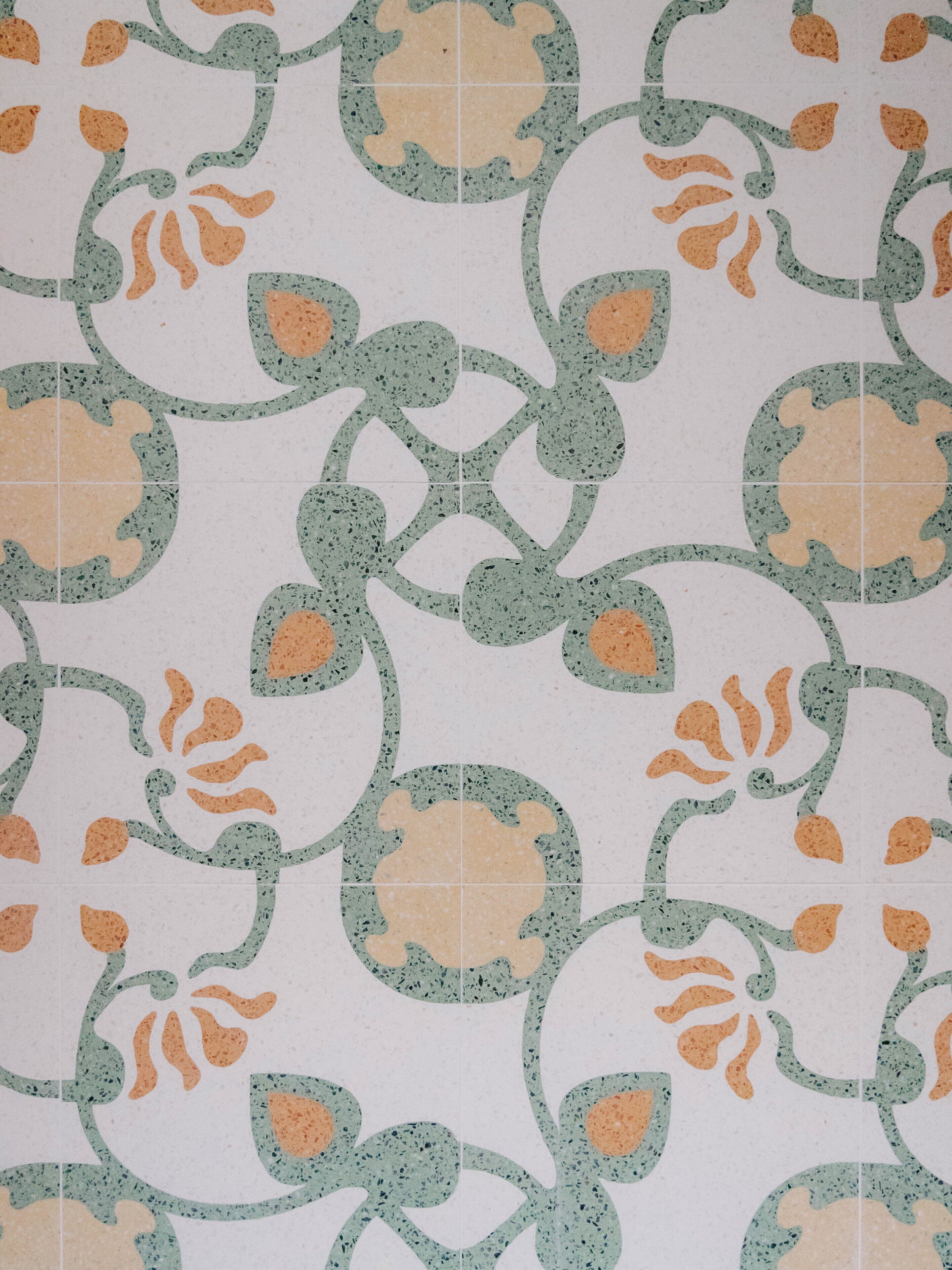 A patterned tile design.