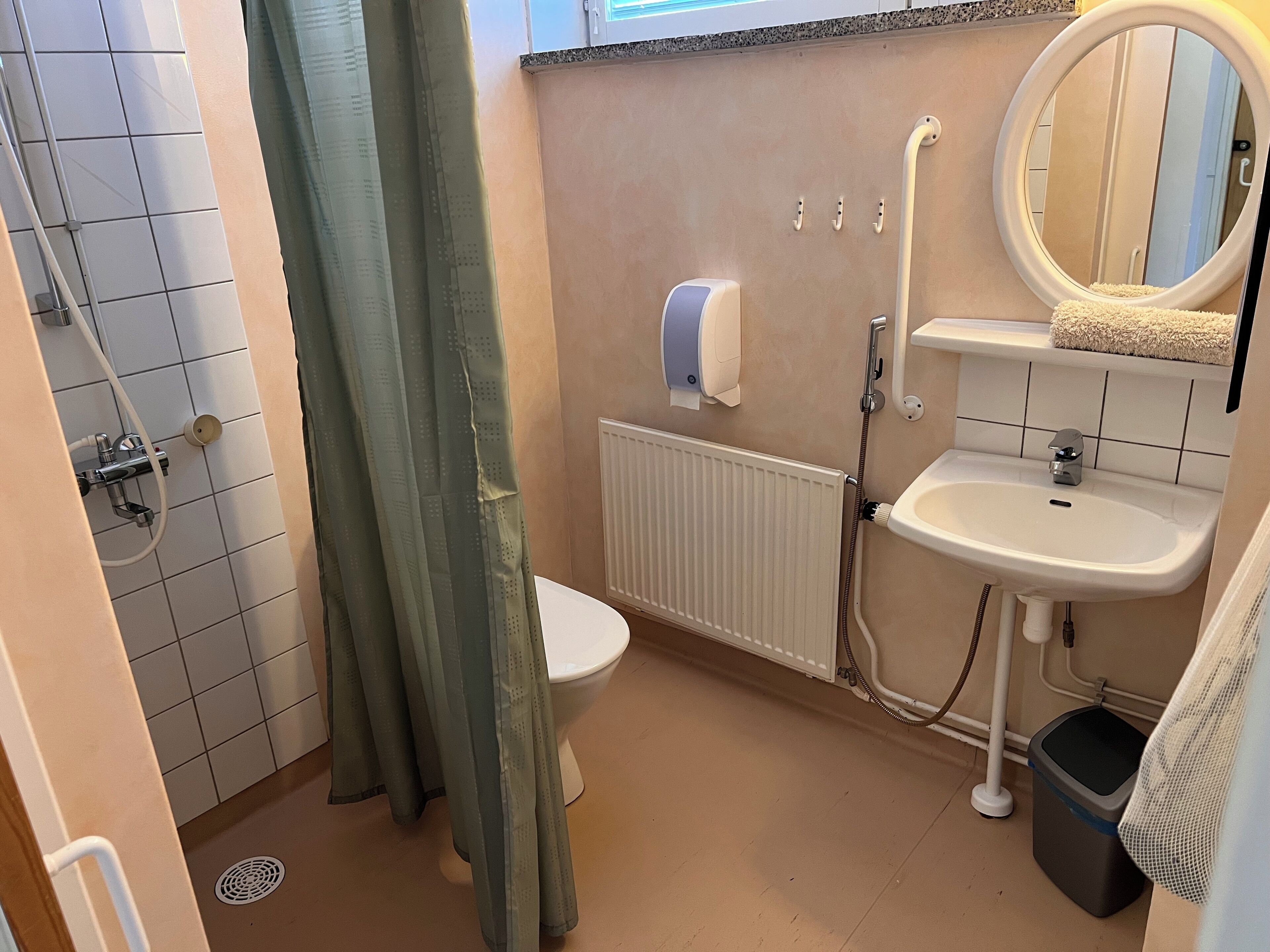 family double or twin room | bathroom | shower, free toiletries, bidet, towels