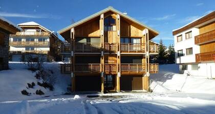 Studio 4 pers, coeur station, prox pistes, balcon, animaux OK, TV, cuisine équipée, casier à skis