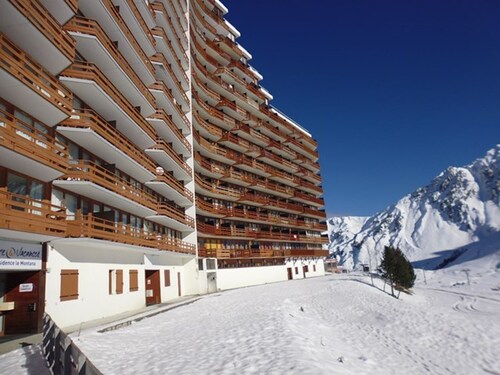 Appart 6 personnes, 1 chambre, pied pistes, balcon sud, La Mongie