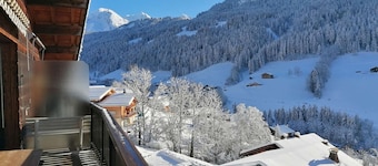 Cozy apartment with fireplace and balcony, sleeps 6, Le Grand-Bornand