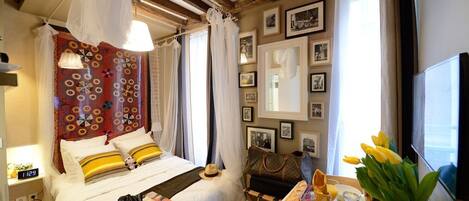 1 dormitorio, caja fuerte, tabla de planchar con plancha y wifi gratis