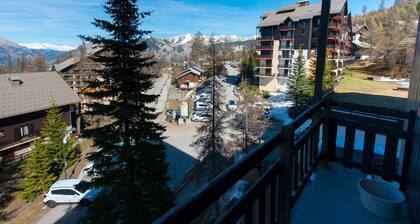 Quiet studio cabin, 4 pers, ski-in/ski-out - Risoul 1850