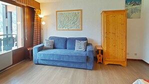 Living area - Comfortable studio with parking in Grand Bornand (Le Grand-Bornand)