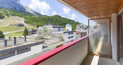 Appartement T2 lumineux, proche pistes, 6 pers, résidence avec ascenseur