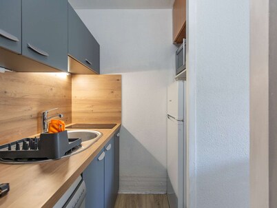 Studio cabin for 5 with balcony in La Mongie - Pets allowed