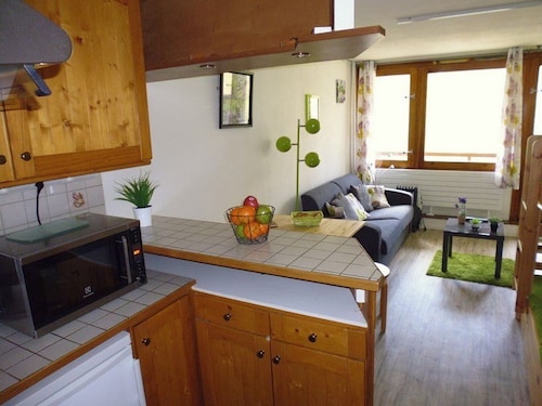 Estudio para 4 personas con balcón sur – vistas a montañas, lavavajillas, a pie de pistas