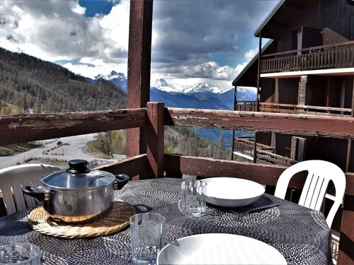 Appartement cosy à Risoul 1850 - 4 couchages, proche remontées mécaniques et commerces