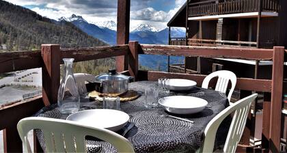 Appartement cosy à Risoul 1850 - 4 couchages, proche remontées mécaniques et commerces