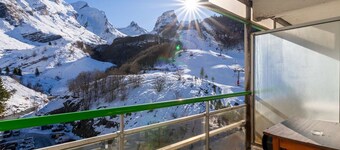Studio for 4 with balcony near slopes