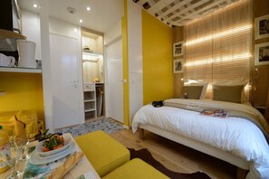 In-room safe, iron/ironing board, free WiFi, bed sheets - E1GD Single malt (Paris)
