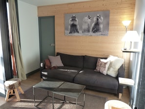 Living area - Charming 3-bedroom renovated apartment for 8 people in Arcs 1800 (Les Arcs 1800)