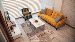 Duplex Apartment | Living room | LED TV - M Suit Apartments (Ankara)