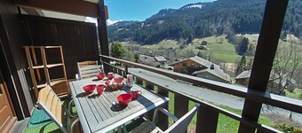 Apt 2 rooms, sleeps 6, 900m to cable car, parking