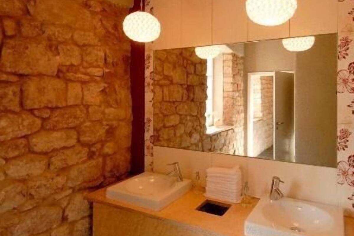 free toiletries, hair dryer, towels