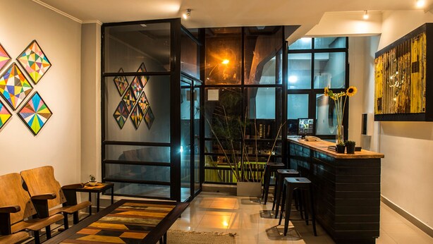 Sala de estar en el lobby