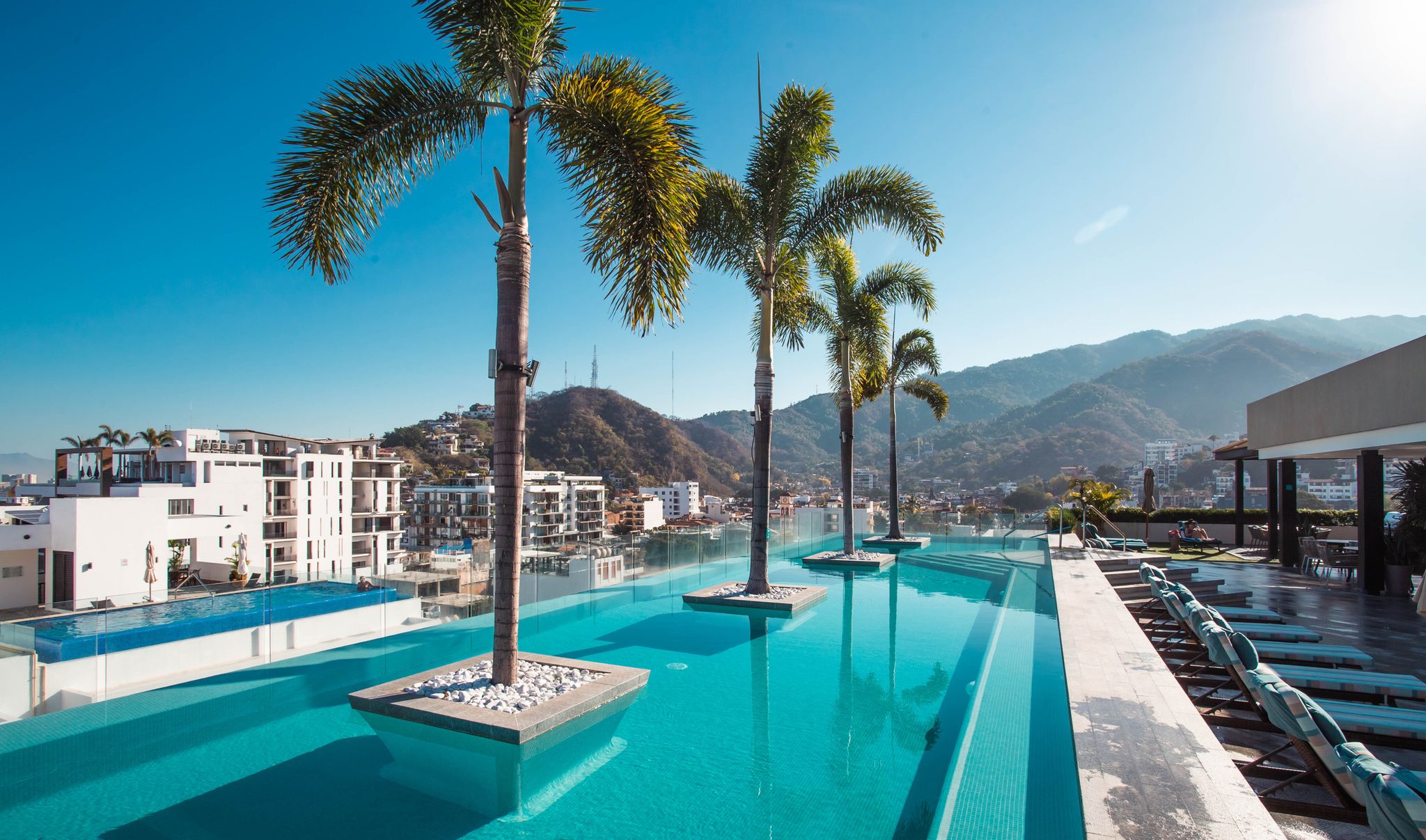 Rooftop pool