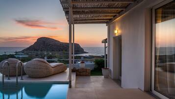 Villa, privézwembad, uitzicht op zee | Privézwembad