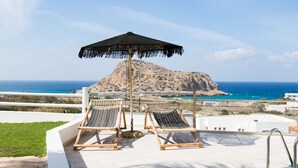 Premium Suite, Private Pool, Sea View | Terrace/patio - Arkasa Palace (Karpathos)