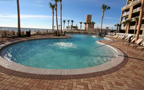 A heated pool