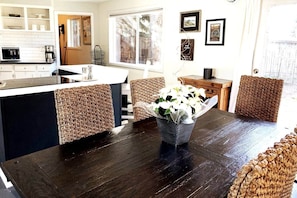 Dining area beside the kitchen for easy shared meals