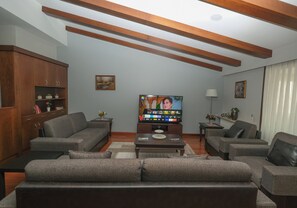 Family Suite, 3 Bedrooms, Terrace | Living room | 50-inch Smart TV with satellite channels -  Belle Maison Hotel Residence (Istanbul)
